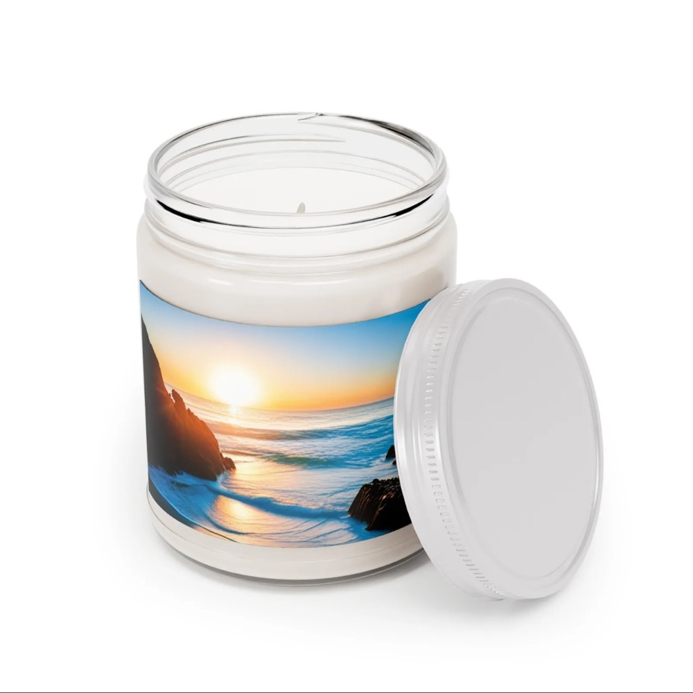 Scented candles (Relaxing oceanscape)